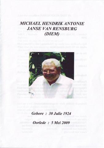 RENSBURG, Michael Hendrik Antonie JANSE van 1924-2009_1
