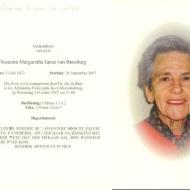 RENSBURG Susanna Margaretha Janse van 1923-2007