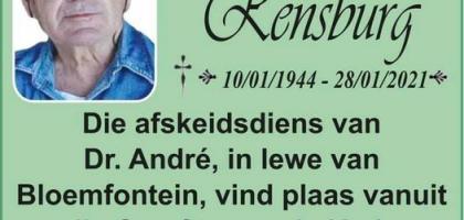 RENSBURG-JANSEN-VAN-André-1944-2021-Dr-M