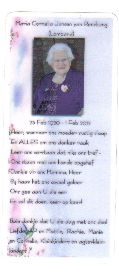 RENSBURG-JANSEN-VAN-Maria-Cornelia-nee-Lombard-1920-2012-F_1