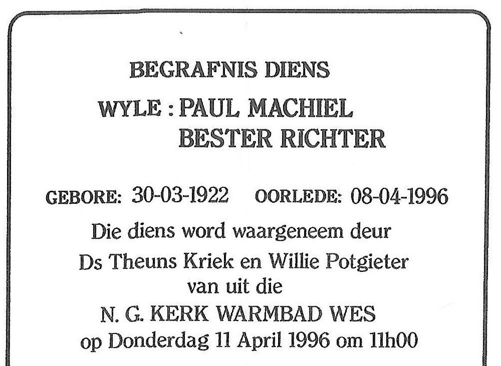 RICHTER-Paul-Machiel-Bester-1922-1996-M_99