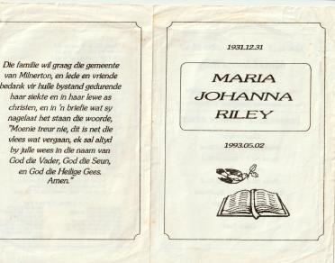 RILEY-Maria-Johanna-1931-1993-F