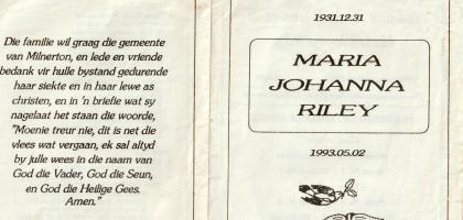 RILEY-Maria-Johanna-1931-1993-F