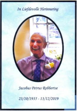 ROBBERTSE-Jacobus-Petrus-1935-2019-M