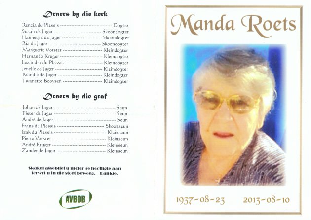 ROETS-Hermanda-Nn-Manda-1937-2013-F_1