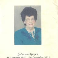 ROOYEN-VAN-Julia-Nn-Julie-1917-2002-F_1