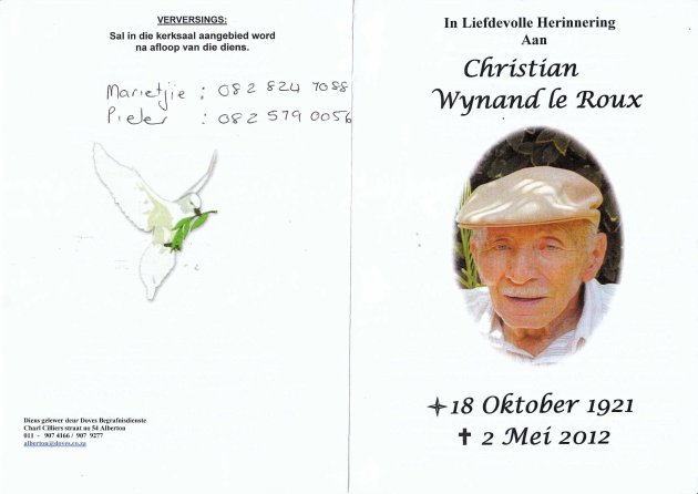 ROUX-LE-Christiaan-Wynand-Nn-Chris-1921-2012-M_2
