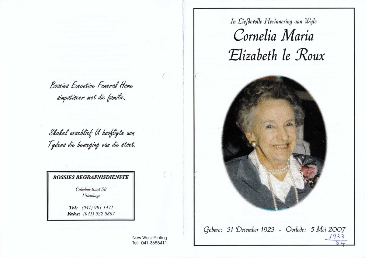 ROUX-LE-Cornelia-Maria-Elizabeth-Nn-Baba-1923-2007-F_1