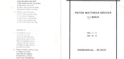 ROUX-LE-Pieter-Mattheus-Kruger-1904-1985