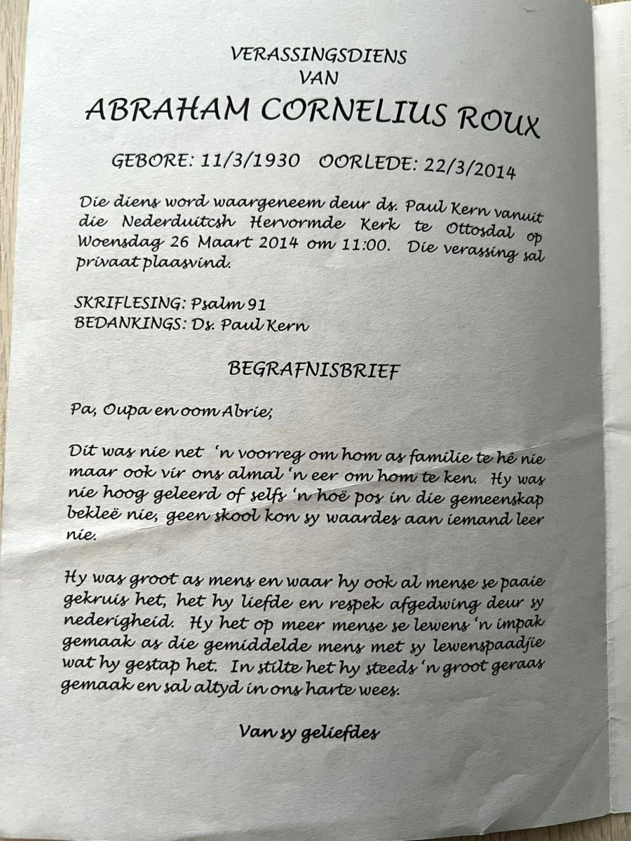 ROUX-Abraham-Cornelius-Nn-Abrie-1930-2014-M_2