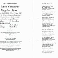 ROUX-Maria-Catharina-Magrieta-Nn-Babs-1922-2011-F_2
