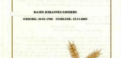 SANDERS-David-Johannes-Nn-David-1982-2003-M