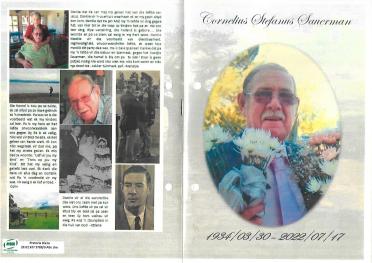SAUERMAN-Cornelius-Stefanus-Nn-Cron-1934-2022-M
