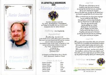 SAUNDERS-Marius-1972-2013-M-1