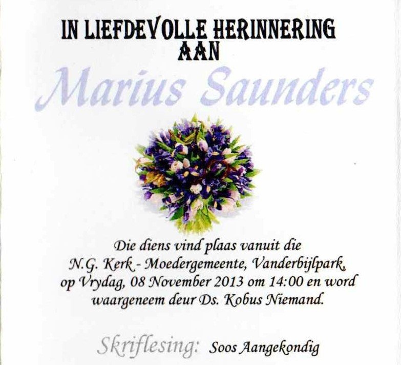 SAUNDERS-Marius-1972-2013-M_99