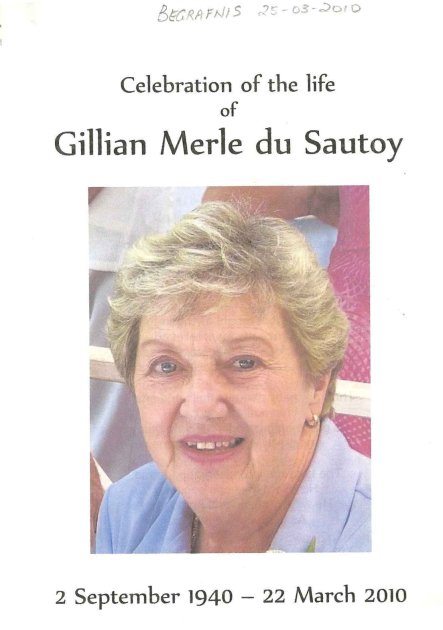 SAUTOY, Gillian Merle du 1940-2010_01