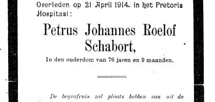 SCHABORT-Petrus-Johannes-Roelof-1837-1914