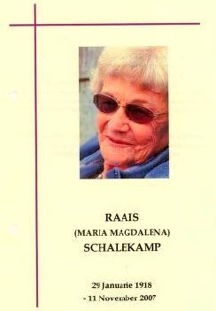 SCHALEKAMP-Maria-Magdalena-Nn-Raais-1918-2007-F_99
