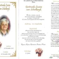 SCHALKWYK, Gertruida Louisa van 1952-2009