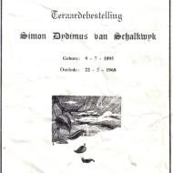SCHALKWYK, Simon Dydimus van 1895-1968_1