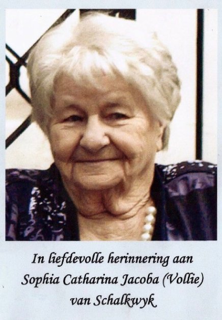 SCHALKWYK-VAN-Sophia-Catharina-Jacoba-Nn-Vollie-néé-Volschenk-1925-2014-F_1