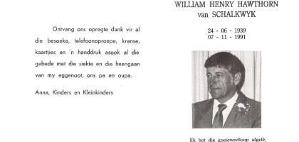 SCHALKWYK-VAN-William-Henry-Hawthorn-1939-1991