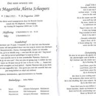 SCHEEPERS, Anna Magaritha Aletta 1933-2009_2