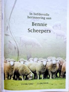 SCHEEPERS-Barend-Johannes-Liebenberg-Nn-Bennie-1942-2019-M