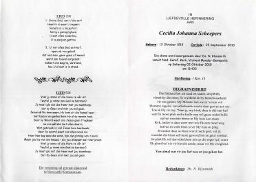 SCHEEPERS-Cecilia-Johanna-1919-2010-F