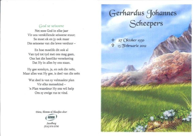 SCHEEPERS, Gerhardus Johannes 1930-2012_1