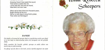 SCHEEPERS-Hilda-Rebecca-Nn-Hilda-1919-2010-F