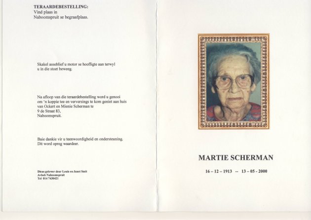 SCHERMAN, Martha Elizabeth nee BOTHA 1913-2000_1