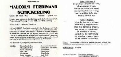 SCHICKERLING-Malcolm-Ferdinand-Nn-Boet-1933-1998-M