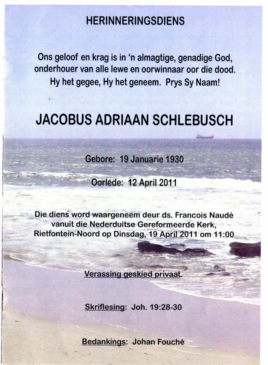 SCHLEBUSCH-Jacobus-Adriaan-Nn-Soon-1930-2011-M_2