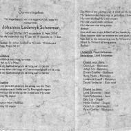 SCHOEMAN, Johannes Lodewyk 1925-2013