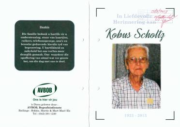 SCHOLTZ-Alwyn-Hercules-Jacobus-Nn-Kobus-1923-2013-M