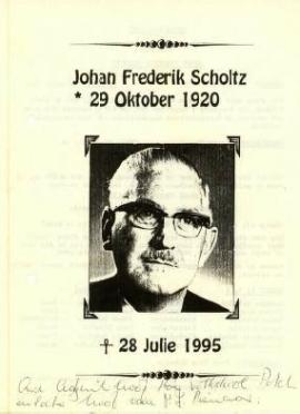 SCHOLTZ-Johan-Frederik-1920-1995-M