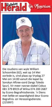 SCHOOMBIE-William-1960-2022-M