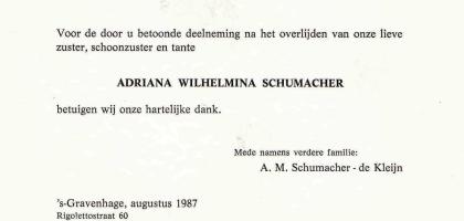 SCHUMACHER-Adriana-Wilhelmina-Nn-Adri-1912-1987-F