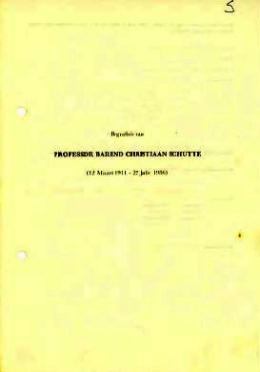 SCHUTTE-Barend-Christiaan-1911-1980-Prof-M