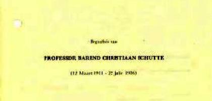 SCHUTTE-Barend-Christiaan-1911-1980-Prof-M