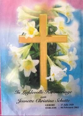 SCHUTTE-Jeanette-Christina-Nn-Net-née-Stephens-1929-2003-F