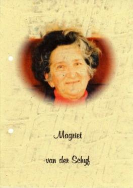 SCHYF-VAN-DER-Magrieta-Alletha-Nn-Magriet-1925-2002-F