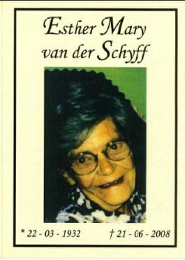SCHYFF-VAN-DER-Esther-Mary-1932-2008-F