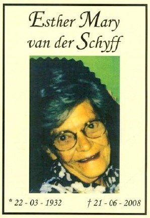 SCHYFF-VAN-DER-Esther-Mary-1932-2008-F_99