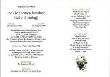 SCHYFF-VAN-DER-Izak-Johannes-Jacobus-Nel-1956-2009-M