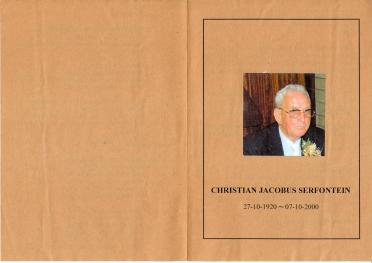 SERFONTEIN-Christian-Jacobus-Nn-OupaChris-1920-2000-M