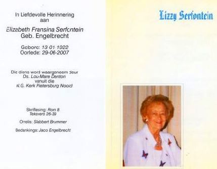 SERFONTEIN-Elizabeth-Fransina-Nn-Lizzy-née-Engelbrecht-1922-2007-F_99