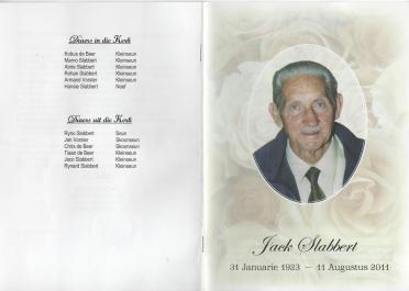 SLABBERT-Jacob-Abraham-1923-2011-M