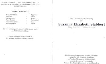 SLABBERT-Susanna-Elizabeth-nee-Marais-X-VanStraten-1958-2001-F